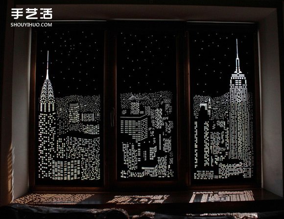 烏克蘭手工城市剪影窗簾 鐫刻白晝限定夜景 -  itrip.net.cn