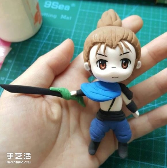 粘土制作英雄聯(lián)盟亞索 劍客亞索人偶粘土DIY -  itrip.net.cn