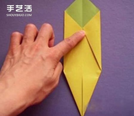 簡單香蕉的折法圖解 幼兒園香蕉折紙教程 -  itrip.net.cn