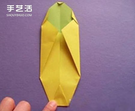 簡單香蕉的折法圖解 幼兒園香蕉折紙教程 -  itrip.net.cn