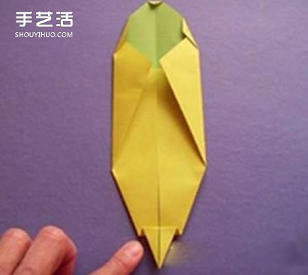 簡單香蕉的折法圖解 幼兒園香蕉折紙教程 -  itrip.net.cn