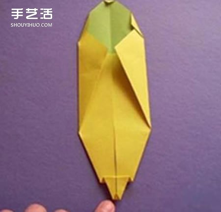 簡單香蕉的折法圖解 幼兒園香蕉折紙教程 -  itrip.net.cn