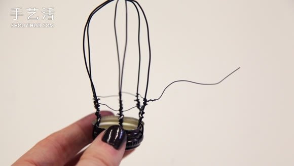 瓶蓋制作鳥籠掛飾的方法 簡單鐵絲小鳥籠DIY制作 -  itrip.net.cn