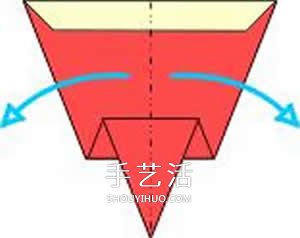 圣誕靴的折紙方法圖解 幼兒折圣誕靴的教程 -  itrip.net.cn