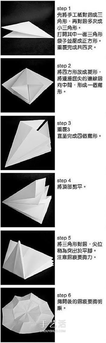 太陽花的折法步驟圖 手工折紙?zhí)柣ㄔ趺凑?-  itrip.net.cn