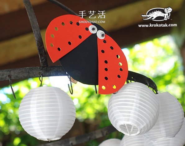 七星瓢蟲手工制作教程 幼兒制作七星瓢蟲圖解 -  itrip.net.cn
