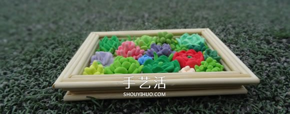超輕粘土制作多肉相框 漂亮超輕粘土相框DIY -  itrip.net.cn