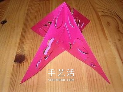 剪紙花朵掛飾的步驟圖 立體剪紙花掛飾的做法 -  itrip.net.cn