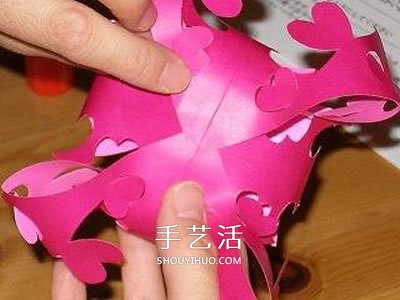 剪紙花朵掛飾的步驟圖 立體剪紙花掛飾的做法 -  itrip.net.cn