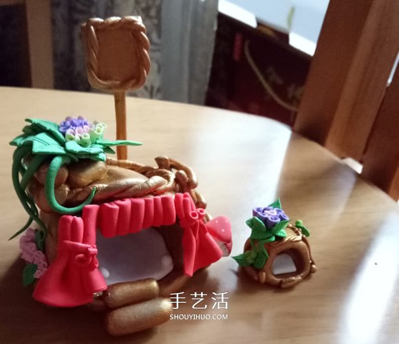 超輕粘土精靈小屋制作 可愛精靈房子粘土DIY -  itrip.net.cn