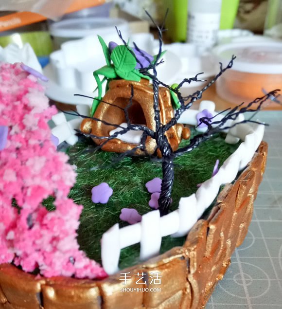 超輕粘土精靈小屋制作 可愛精靈房子粘土DIY -  itrip.net.cn
