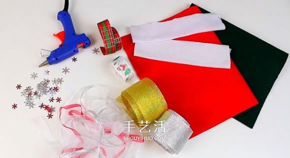 不織布圣誕襪制作方法 手工布藝圣誕襪子DIY -  itrip.net.cn