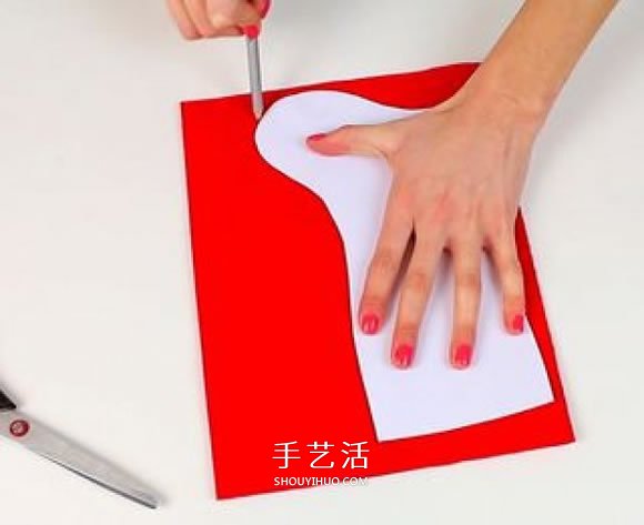 不織布圣誕襪制作方法 手工布藝圣誕襪子DIY -  itrip.net.cn