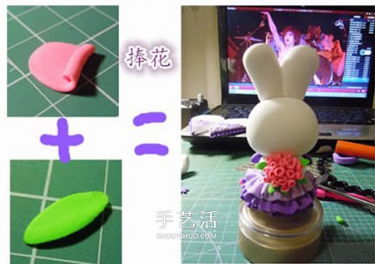 婚禮用情侶兔子擺件DIY 結(jié)婚兔子手工制作教程 -  itrip.net.cn