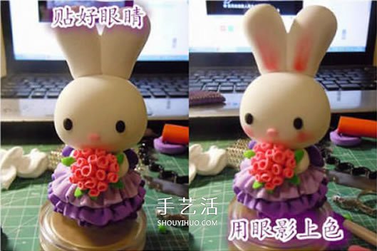 婚禮用情侶兔子擺件DIY 結(jié)婚兔子手工制作教程 -  itrip.net.cn