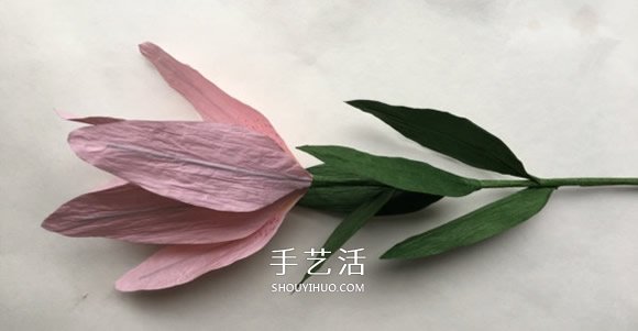 手工百合花制作方法 簡(jiǎn)單紙百合花的折法圖解 -  itrip.net.cn