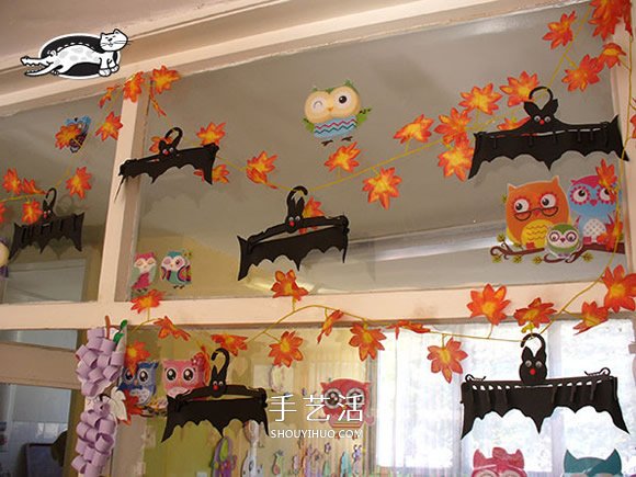 幼兒園萬(wàn)圣節(jié)手工制作 萬(wàn)圣節(jié)蝙蝠掛飾制作 -  itrip.net.cn