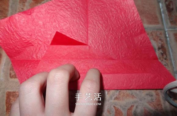 卷心玫瑰花的折法圖解 卷心玫瑰折紙教程詳細(xì) -  itrip.net.cn