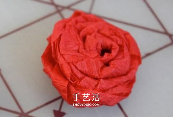 皺紋紙玫瑰花掛飾DIY 婚禮情人節(jié)愛(ài)心裝飾制作 -  itrip.net.cn