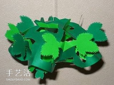 簡單掛飾的剪紙方法 綠蔭剪紙的折法和步驟圖 -  itrip.net.cn