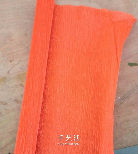 手工皺紋紙玫瑰花做法 玫瑰花皺紋紙花的折法 -  itrip.net.cn