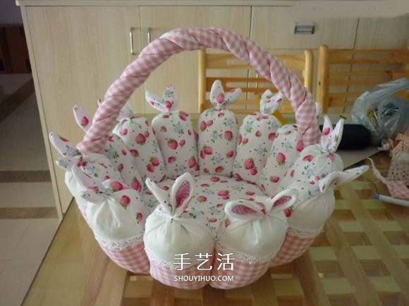 不織布可愛籃子DIY 自制圓形布藝籃子的方法 -  itrip.net.cn