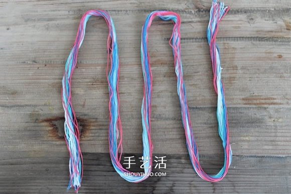 三股繩手鏈的編法圖解 DIY制作成漂亮的手鐲 -  itrip.net.cn