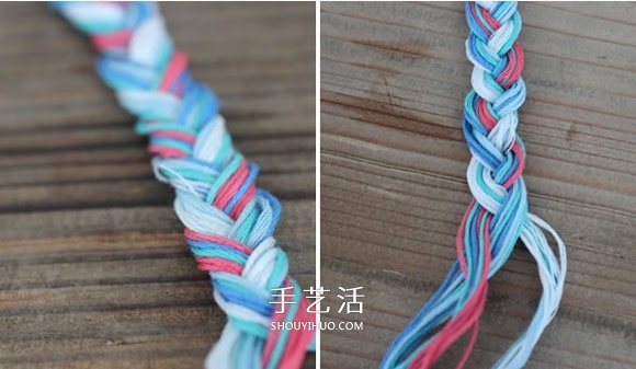 三股繩手鏈的編法圖解 DIY制作成漂亮的手鐲 -  itrip.net.cn