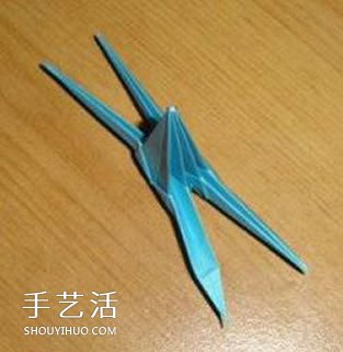 X翼戰(zhàn)斗機折紙方法 怎么折X翼戰(zhàn)斗機圖解 -  itrip.net.cn