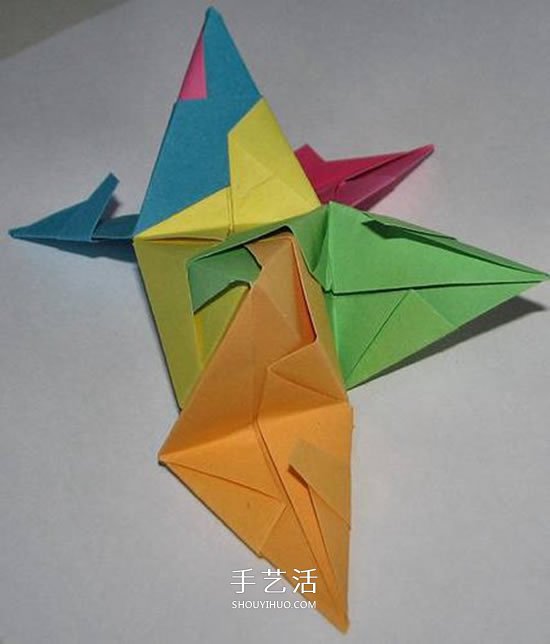 立體星星的折法圖解 折紙星星花球的步驟圖 -  itrip.net.cn