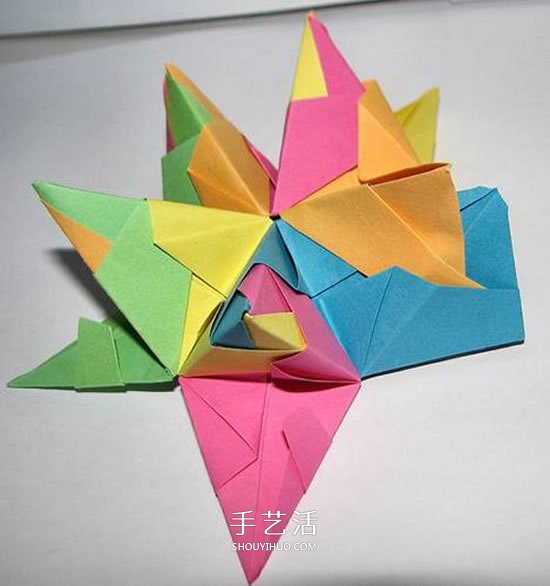 立體星星的折法圖解 折紙星星花球的步驟圖 -  itrip.net.cn