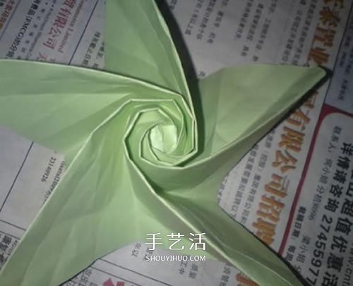 美麗又復(fù)雜玫瑰花折紙 NS玫瑰折紙實(shí)拍圖解 -  itrip.net.cn