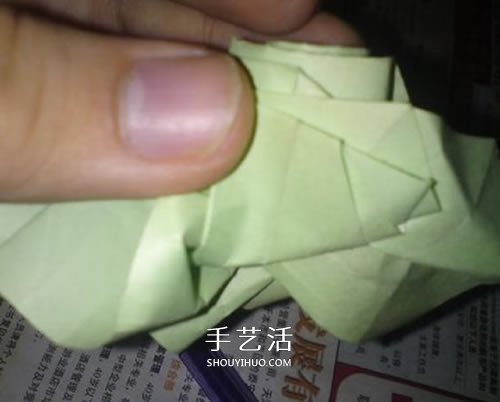 美麗又復(fù)雜玫瑰花折紙 NS玫瑰折紙實(shí)拍圖解 -  itrip.net.cn