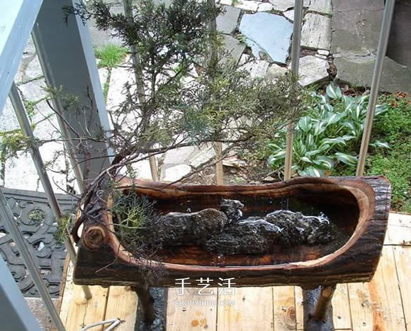 原木樹樁制作山水盆景 自制樹樁山水盆景方法 -  itrip.net.cn