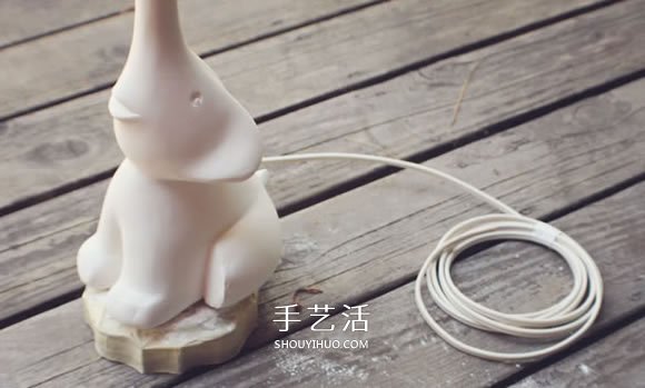 小象臺(tái)燈燈座制作方法 泡沫板石膏模DIY小象燈座 -  itrip.net.cn