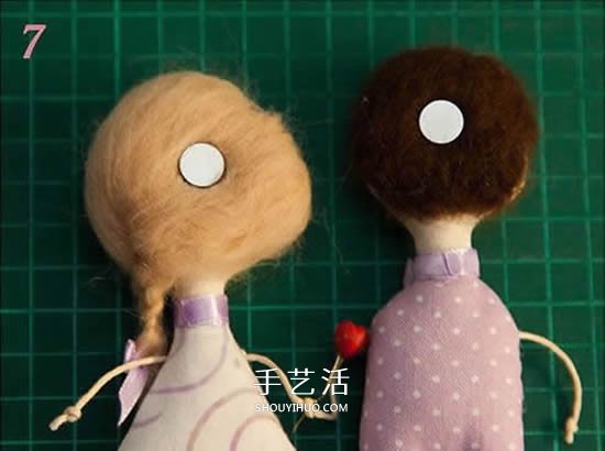 不織布情侶冰箱貼DIY 布藝手工制作情侶冰箱貼 -  itrip.net.cn