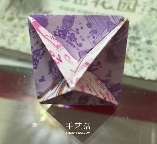 紙陀螺怎么折疊圖解 會轉(zhuǎn)的折紙陀螺折法 -  itrip.net.cn