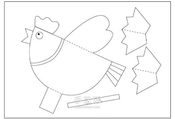 幼兒剪紙制作小雞掛飾 卡紙做小雞掛飾的方法 -  itrip.net.cn