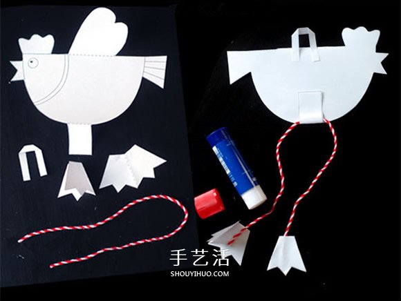 幼兒剪紙制作小雞掛飾 卡紙做小雞掛飾的方法 -  itrip.net.cn