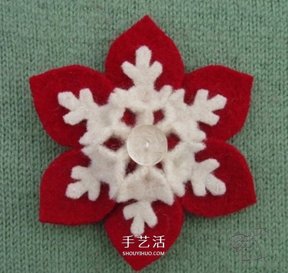 18種不織布雪花圖片 手工布藝制作雪花大全 -  itrip.net.cn