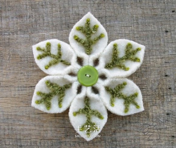 18種不織布雪花圖片 手工布藝制作雪花大全 -  itrip.net.cn