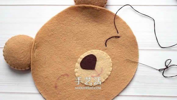 不織布新年小熊制作 超萌小熊布偶DIY圖解 -  itrip.net.cn