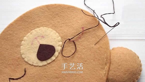 不織布新年小熊制作 超萌小熊布偶DIY圖解 -  itrip.net.cn
