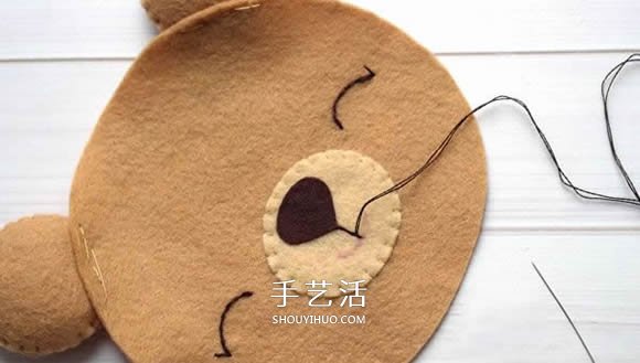 不織布新年小熊制作 超萌小熊布偶DIY圖解 -  itrip.net.cn
