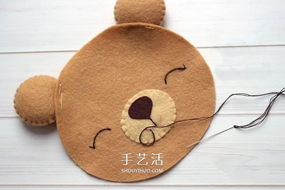 不織布新年小熊制作 超萌小熊布偶DIY圖解 -  itrip.net.cn