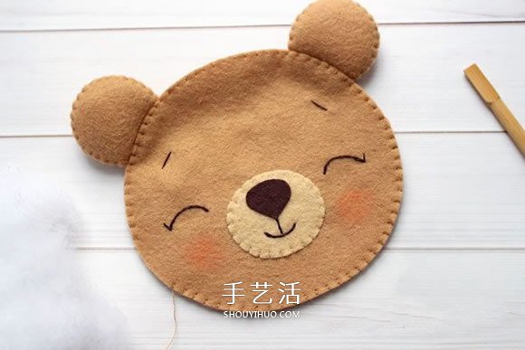 不織布新年小熊制作 超萌小熊布偶DIY圖解 -  itrip.net.cn