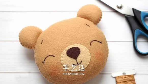 不織布新年小熊制作 超萌小熊布偶DIY圖解 -  itrip.net.cn