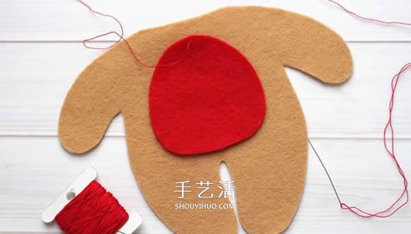 不織布新年小熊制作 超萌小熊布偶DIY圖解 -  itrip.net.cn