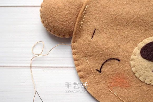 不織布新年小熊制作 超萌小熊布偶DIY圖解 -  itrip.net.cn