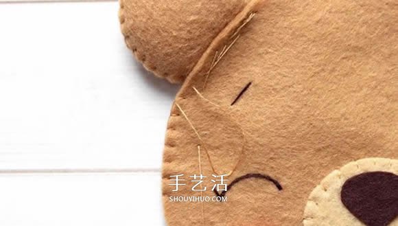 不織布新年小熊制作 超萌小熊布偶DIY圖解 -  itrip.net.cn